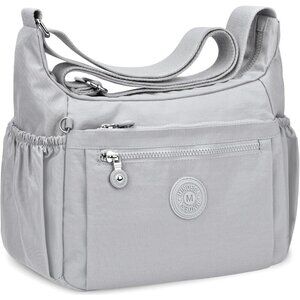 Nylon Crossbody Bag Women Waterproof Light Travel Purse Multi-Pocket Organizer